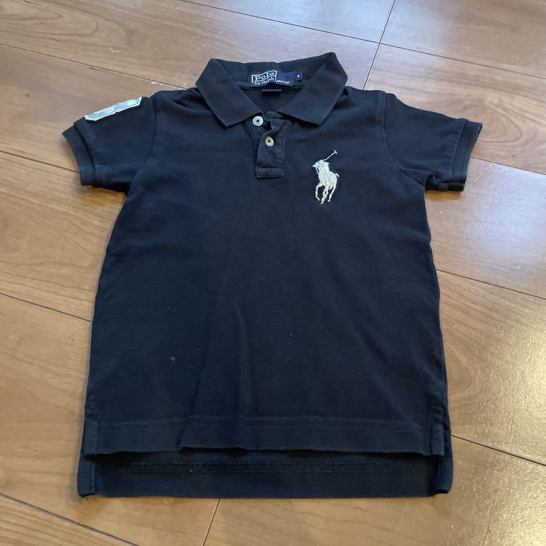 激レア‼️ラルフローレン　ポロシャツ　ブラック ポロラルフローレンPolo Ralph Lauren ブラックポロシャツ 100