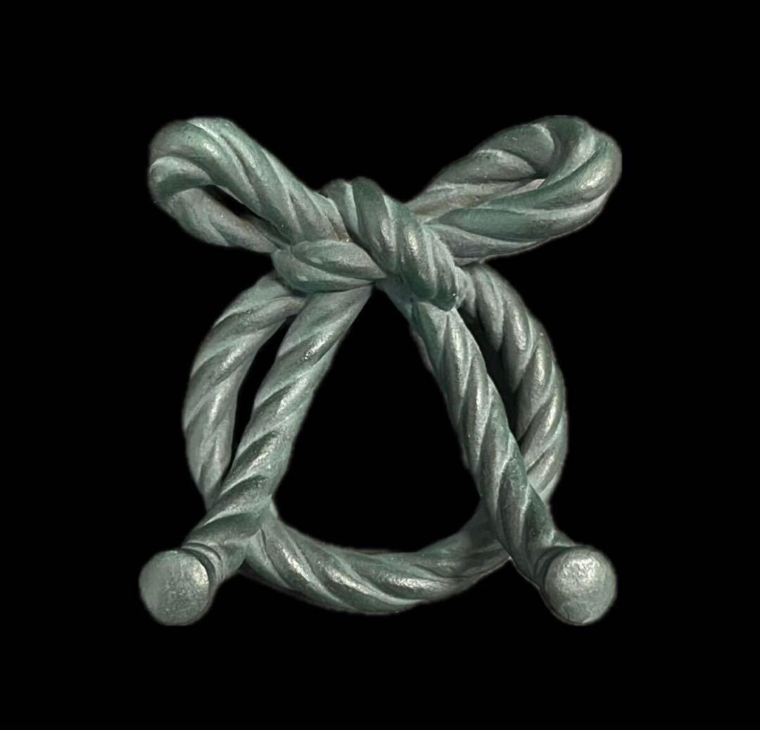 「祖」籔内佐斗司 「縁」 蓋置 栞 共箱 ブロンズ 茶道具 (虎) 「祖」籔内佐斗司 「縁」 蓋置 栞 共箱 ブロンズ 茶道具 (虎)