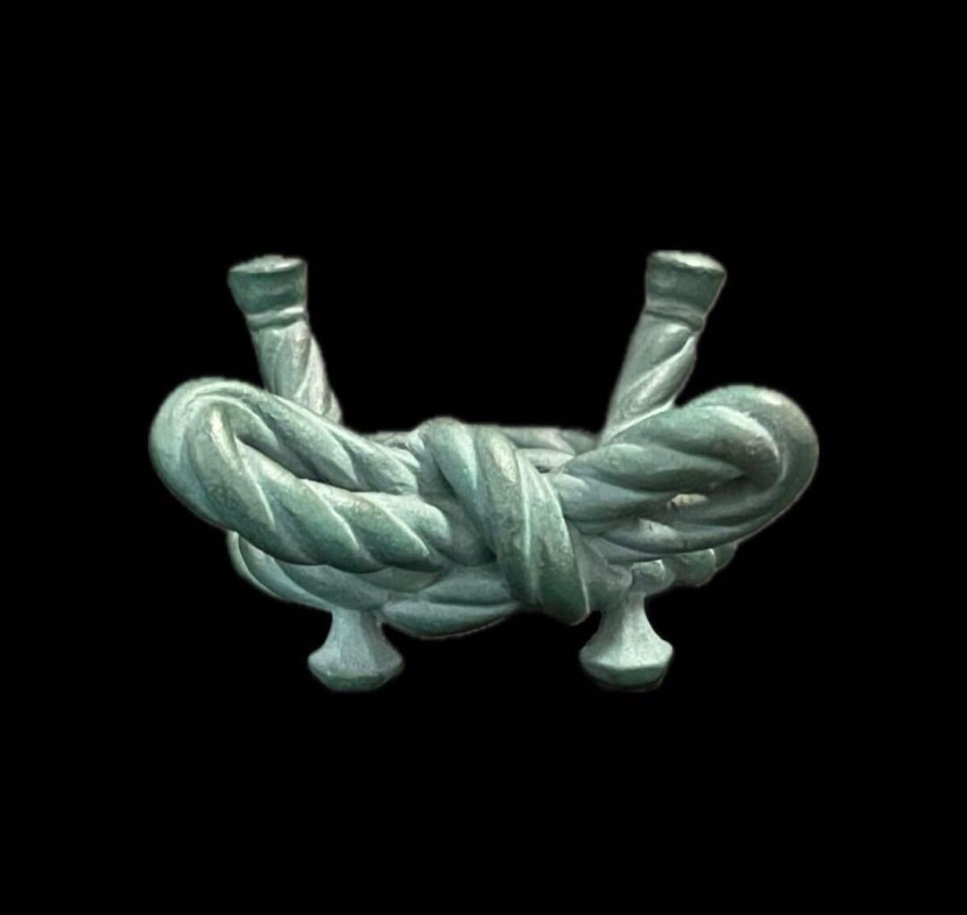 「祖」籔内佐斗司 「縁」 蓋置 栞 共箱 ブロンズ 茶道具 (虎) 「祖」籔内佐斗司 「縁」 蓋置 栞 共箱 ブロンズ 茶道具 (虎)