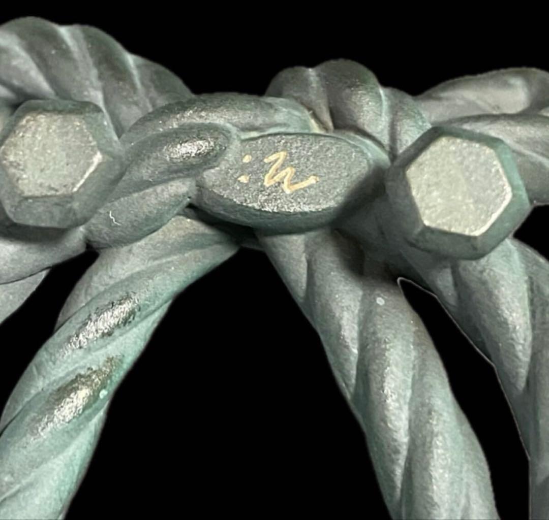 「祖」籔内佐斗司 「縁」 蓋置 栞 共箱 ブロンズ 茶道具 (虎) 「祖」籔内佐斗司 「縁」 蓋置 栞 共箱 ブロンズ 茶道具 (虎)