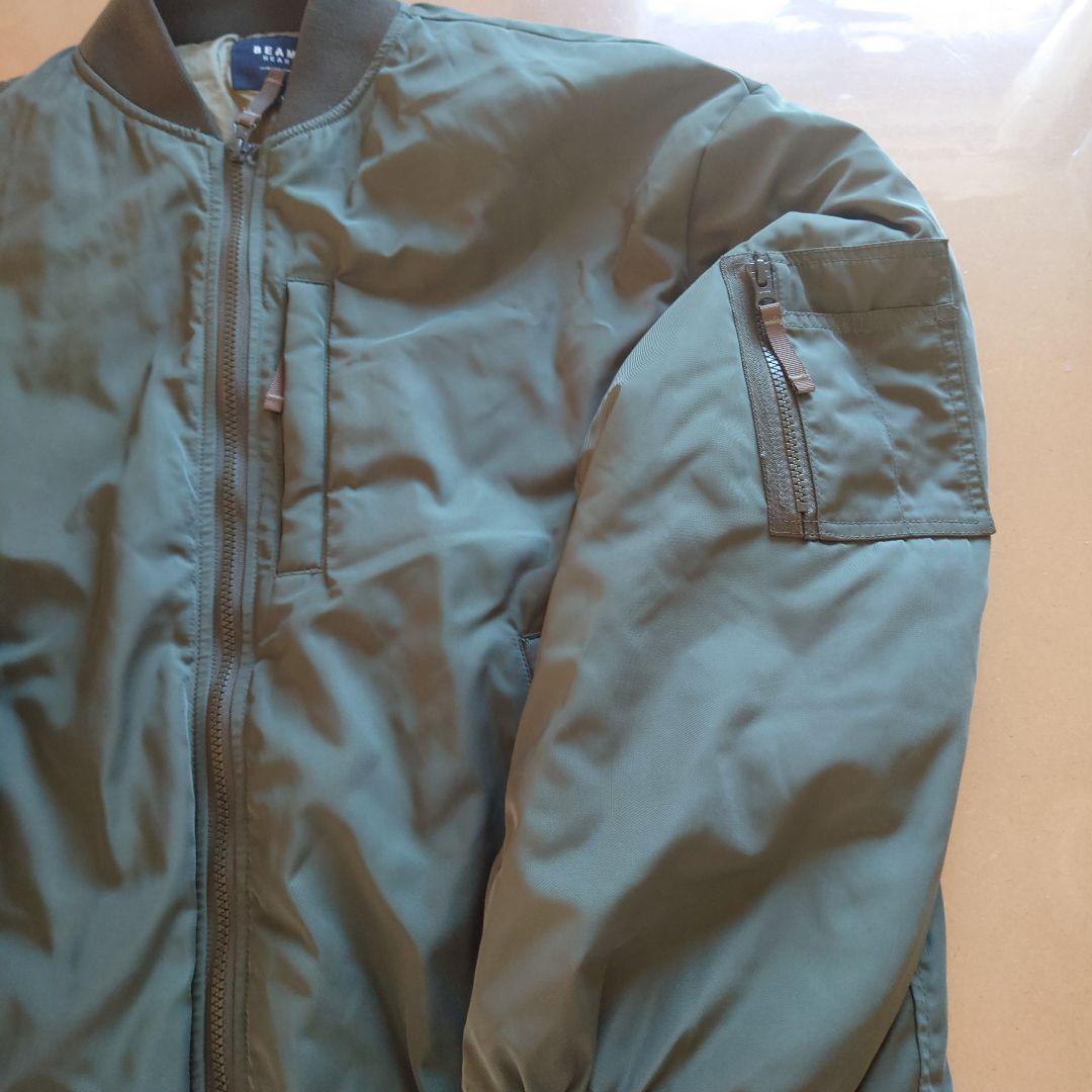 BEAMS MA-1ジャケット オリーブグリーン