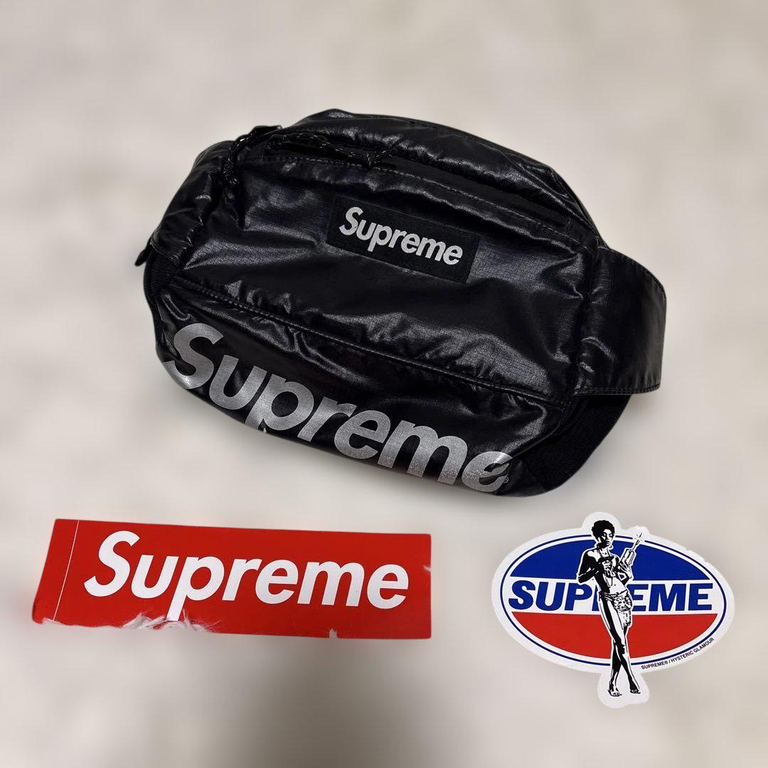 Supreme ボディバッグ今日まで出品。 美品 Supreme ボディバッグブラック - メルカリ