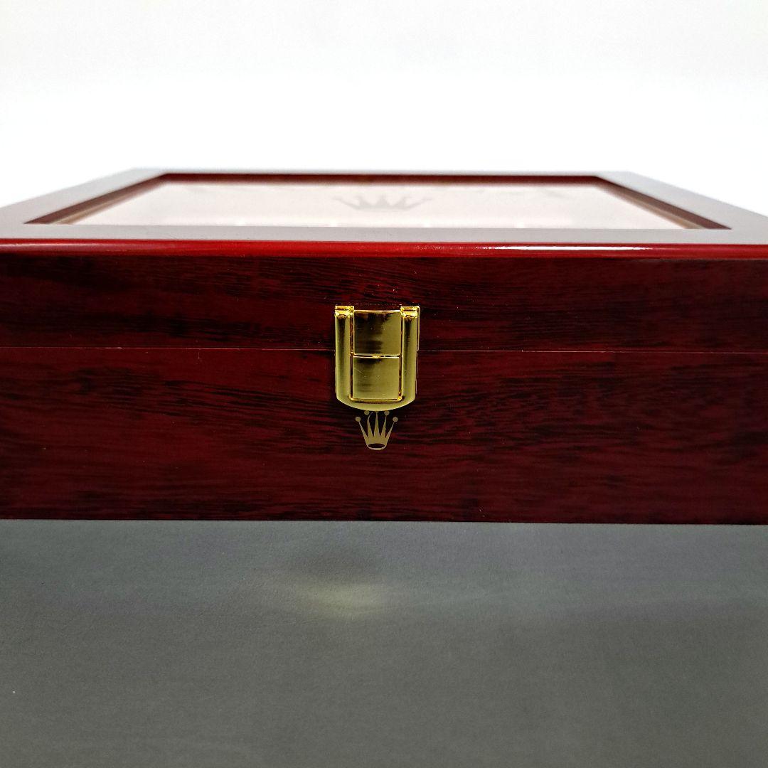 ROLEX ディスプレイケース 非売品 ロレックス 10本収納 腕時計 金文字