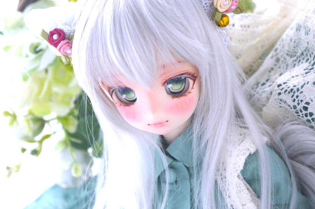 ine*カスタムヘッド オビツ50-04+アイ+ウィッグ