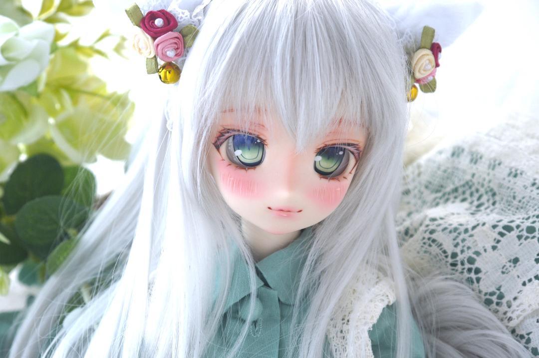 ine*カスタムヘッド オビツ50-04+アイ+ウィッグ