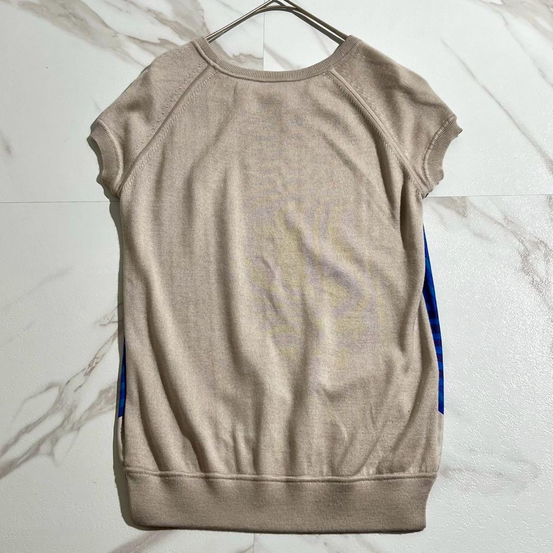 極美品◎HERMES ツイルレーヌニット サーキット カシミアシルク