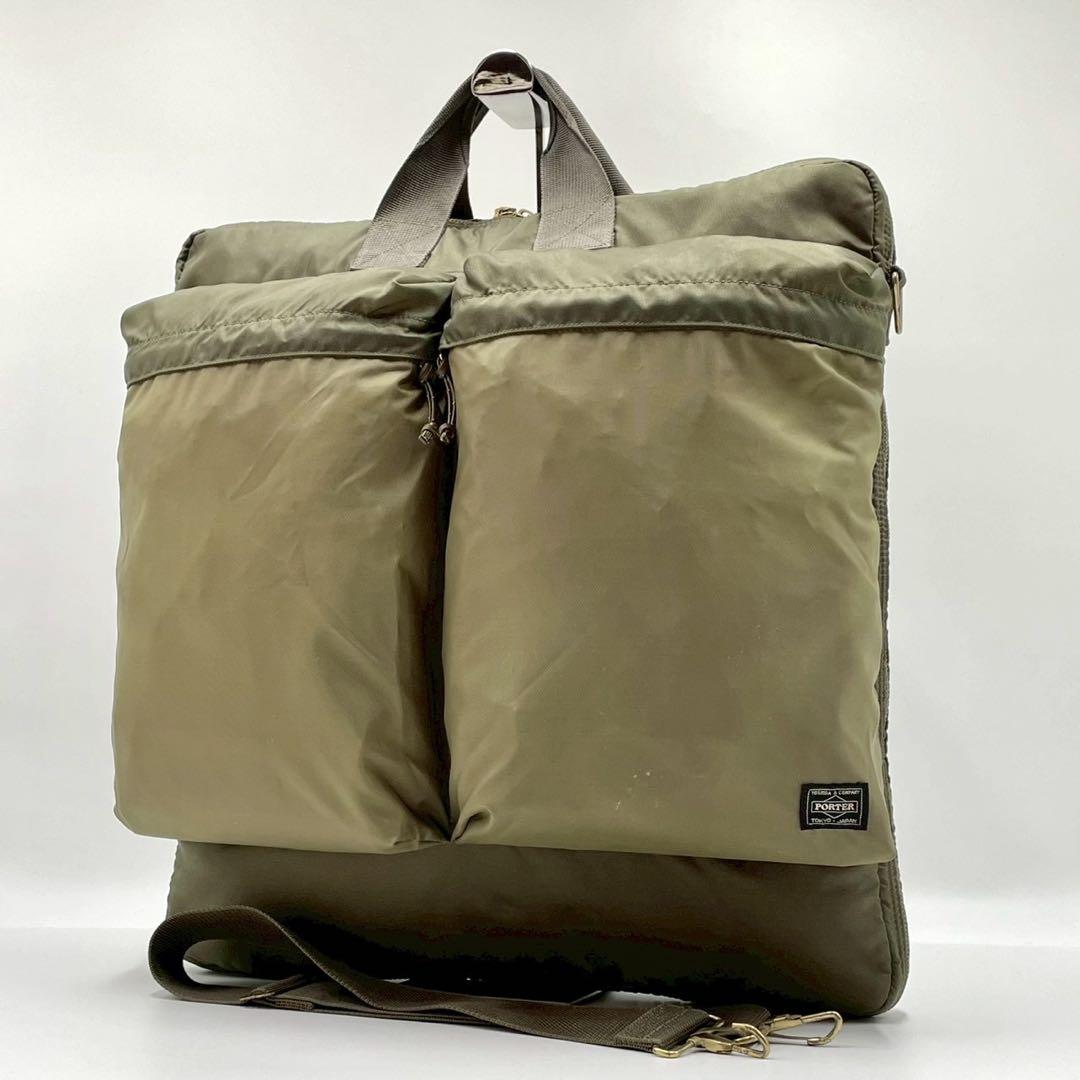 PORTER FORCE フォース ヘルメットバッグ 2way オリーブ