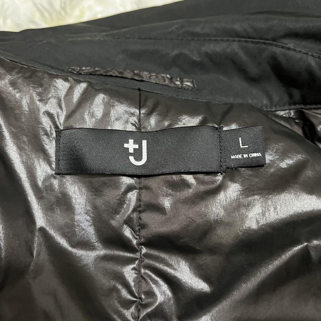 ✨美品✨　UNIQLO +J　パデッドオーバーサイズ　ステンカラーコート　L　黒