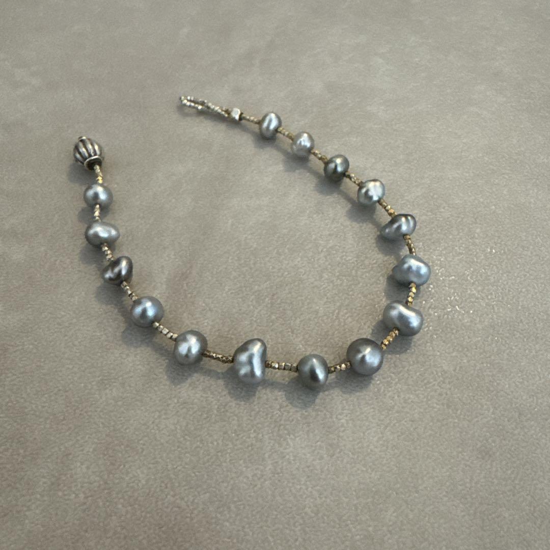くらしを楽しむアイテム samulo 黒真珠 bracelet アクセサリー