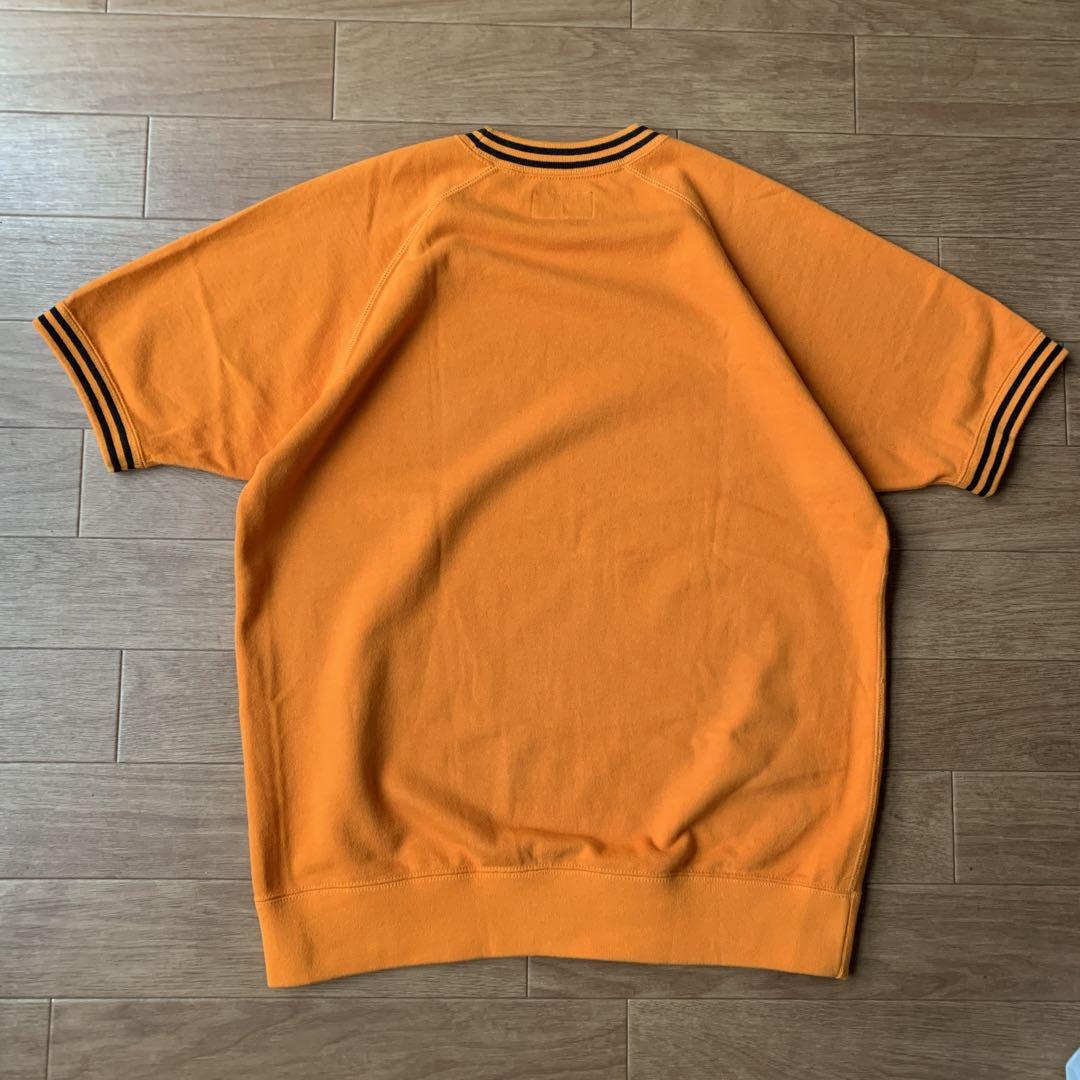 BEAMS+ サンプル品 半袖 スウェット ビッグシルエット フロッキープリント