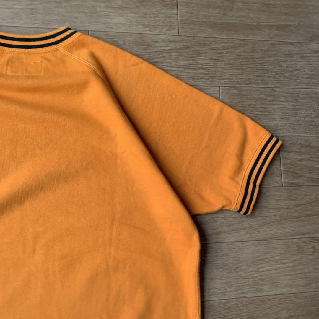 BEAMS+ サンプル品 半袖 スウェット ビッグシルエット フロッキープリント