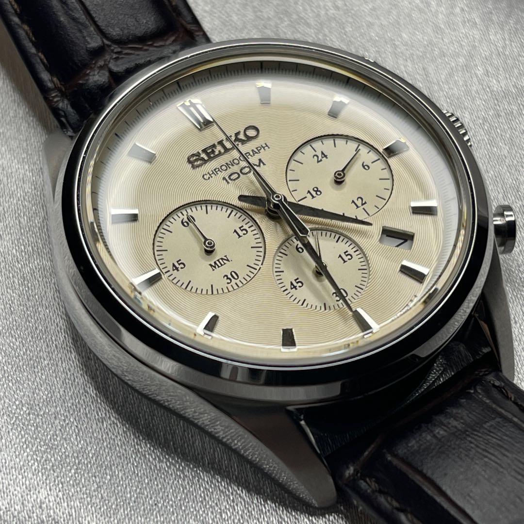 SEIKO 逆輸入セイコー メンズ クォーツ 腕時計 クロノグラフ 【美品】