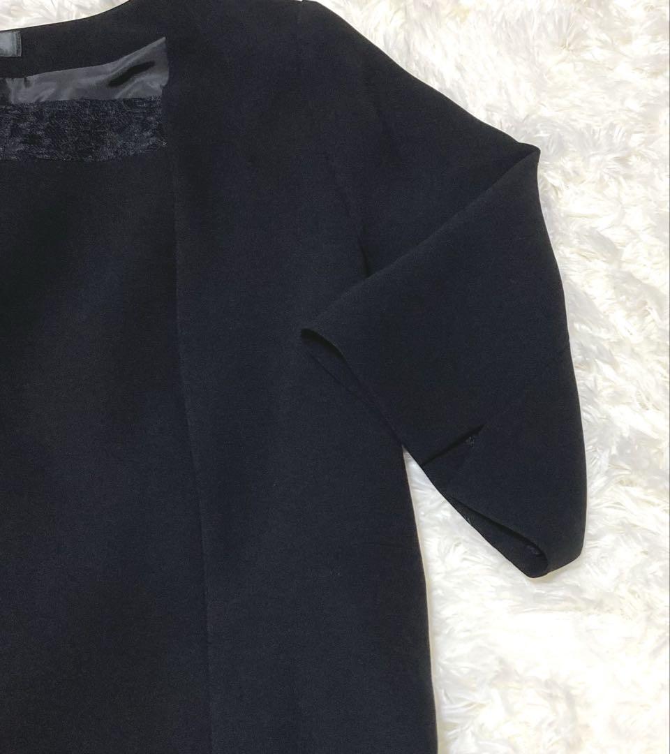 美品 しまむら　フォーマルワンピース　半袖　礼服　喪服　大きいサイズ　21ABR