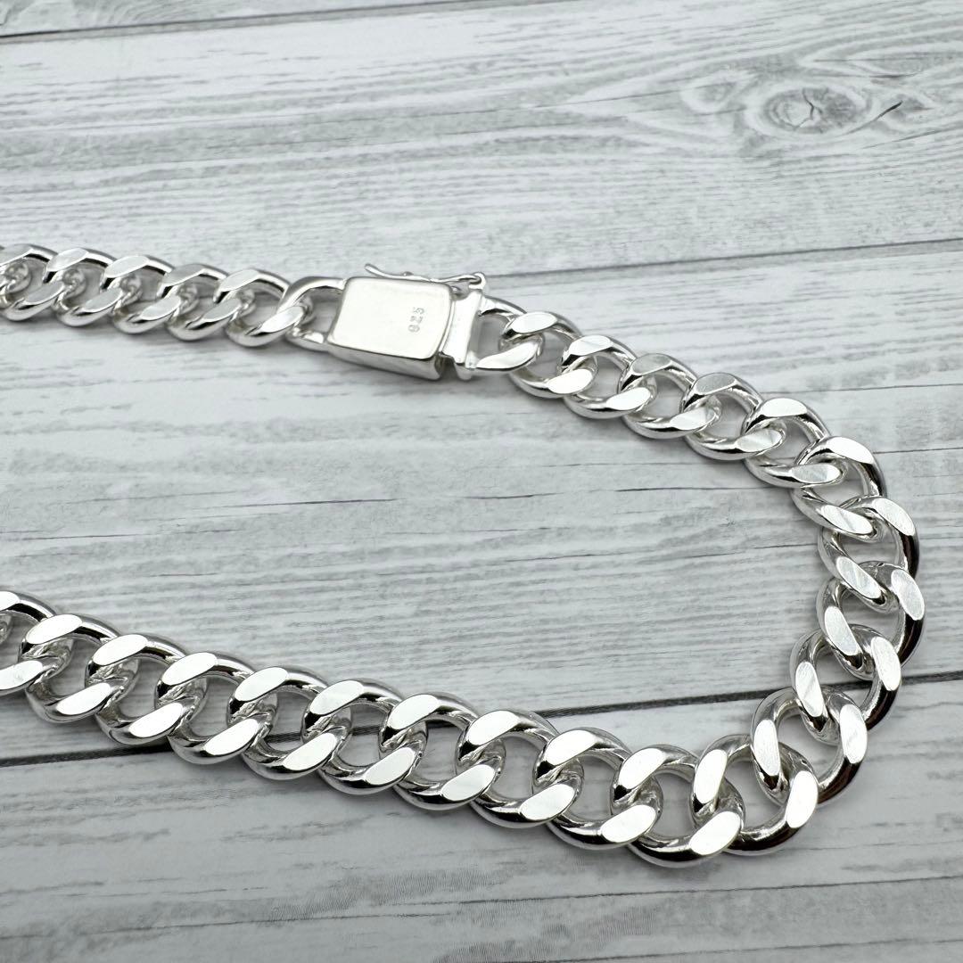 【美品】 重厚 シルバー 喜平チェーンネックレス 925 【美品】 重厚 シルバー 喜平チェーンネックレス 925