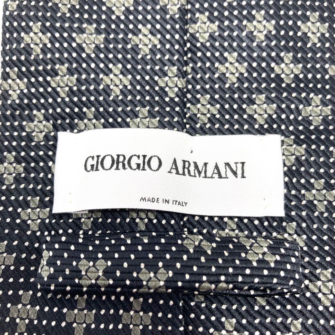 極美品】GIORGIO ARMANI ネクタイ 新品同様 希少品 ブラック
