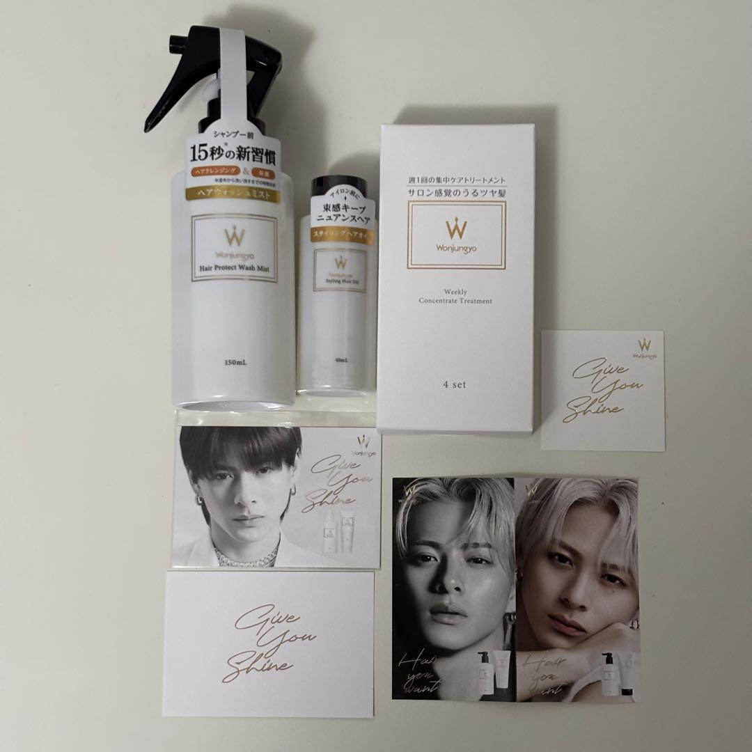 Wonjungyo ヘアケア製品とPOPUPノベルティ 発売時のリーフレット