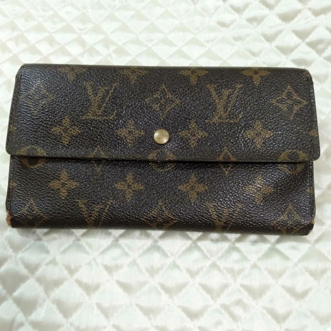 （M.H）Louis Vuitton 三つ折り財布 ダークブラウン Louis Vuitton 三つ折り財布 ダークブラウン