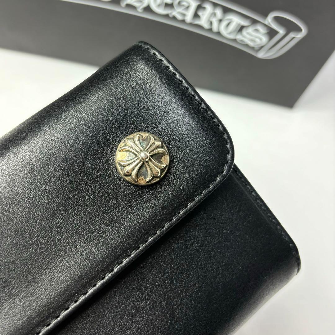 正規品 新品 クロムハーツ WAVE 長財布 ウォレット レザー 財布