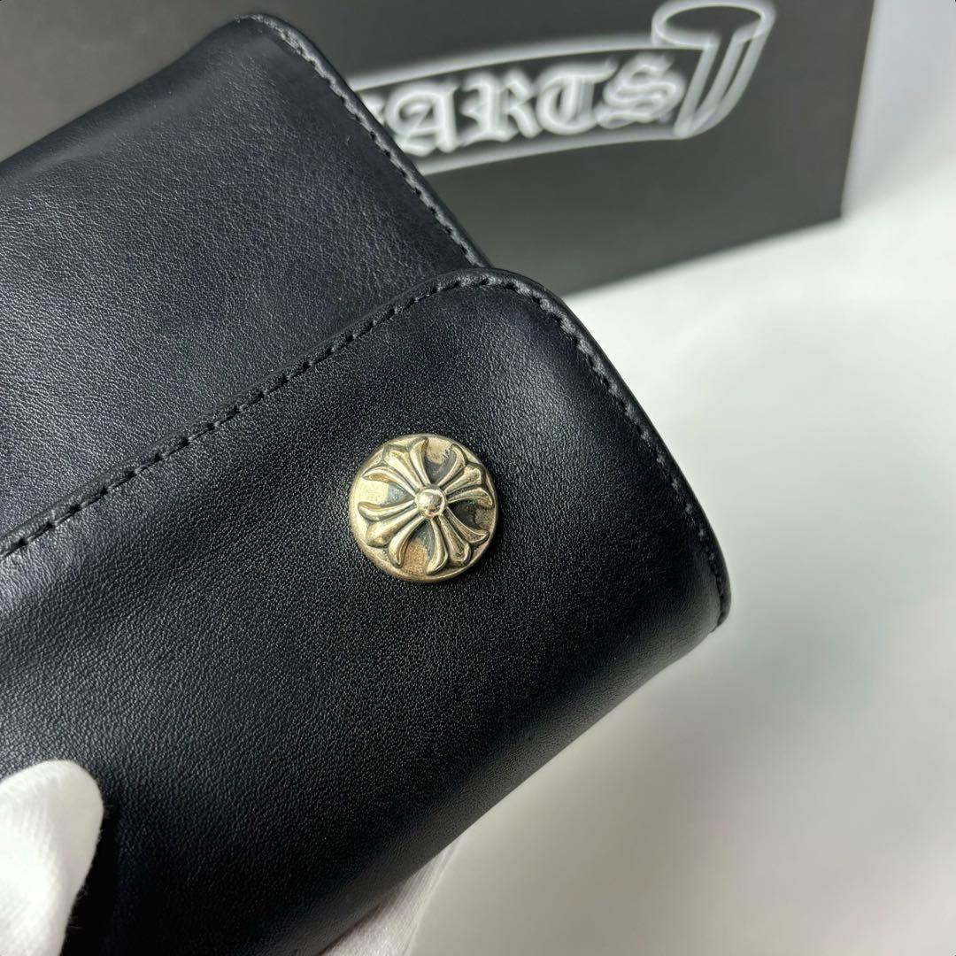 正規品 新品 クロムハーツ WAVE 長財布 ウォレット レザー 財布