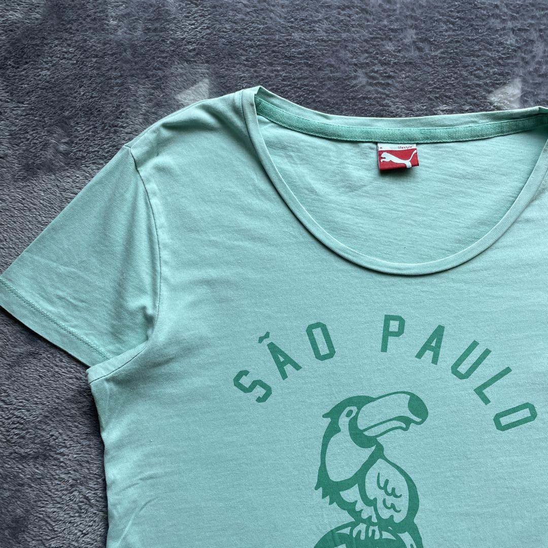希少PUMA プーマ SÃO PAULO 半袖Tシャツ ミントグリーン 希少PUMA プーマ SÃO PAULO 半袖Tシャツ ミントグリーン