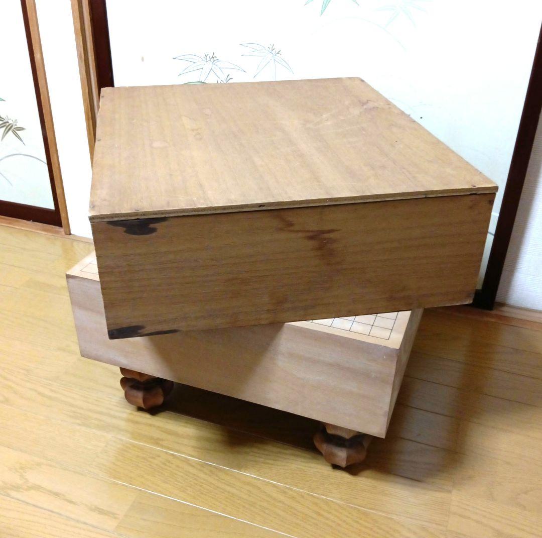 美品　碁盤　桂　板厚14.5cm  脚付きへそ有