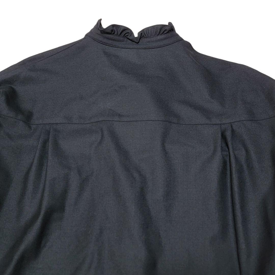 【新品】◆完売◆ 21AW クルニ CULLNI フリルミリタリーシャツ 黒 2