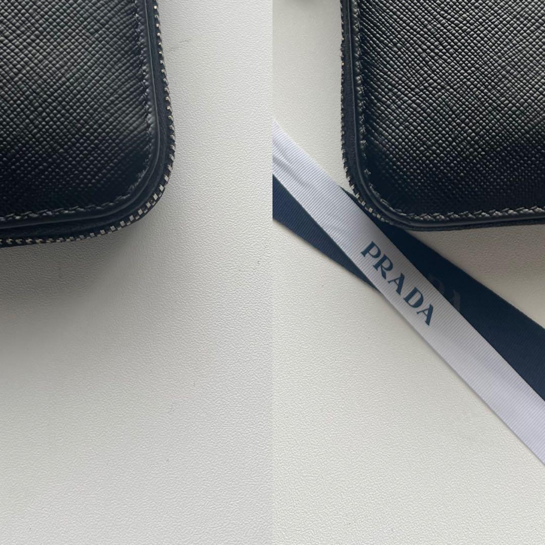 267 美品 PRADA プラダ 長財布 ラウンドファスナー