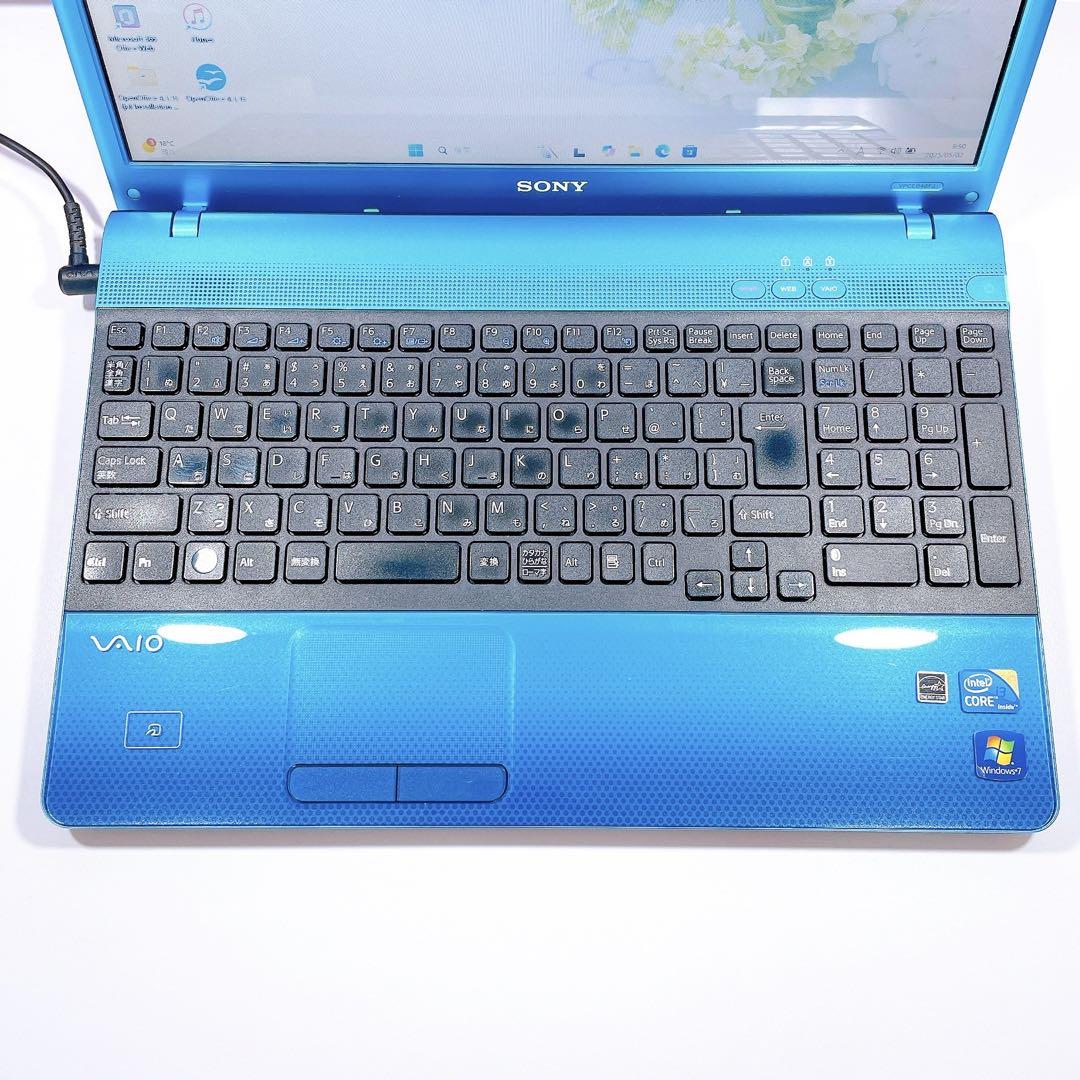 大人気VAIO✨Windows11 ブルーノートパソコン カメラ初心者向け設定済