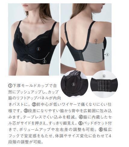 ⭐SALE⭐ビーフィット Be-fit すらっとシェイプ ブラ＋ショーツ 光電子