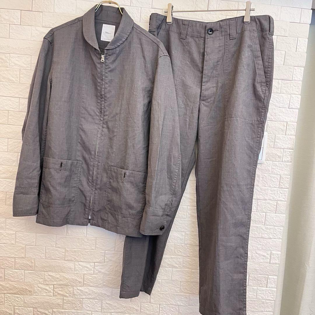 Ron Herman セットアップ グレー　ジャケット　パンツ　無地　メンズ　L