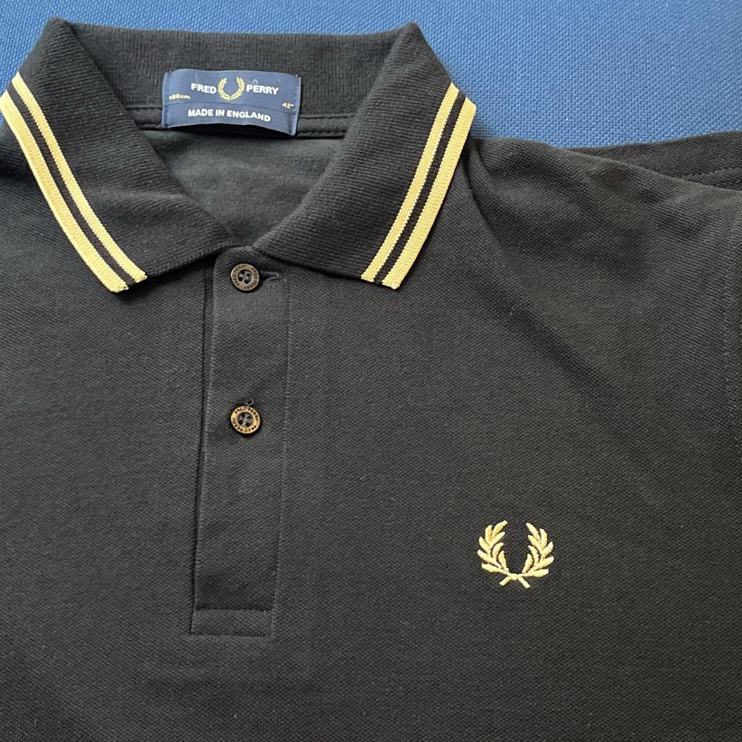 FredPerry フレッドペリー　42 ポロ　ブラック　イングランド