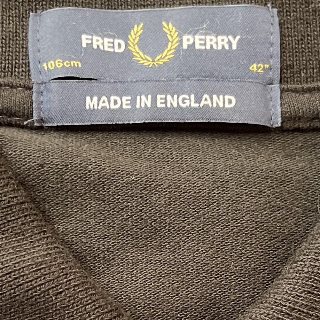 FredPerry フレッドペリー　42 ポロ　ブラック　イングランド