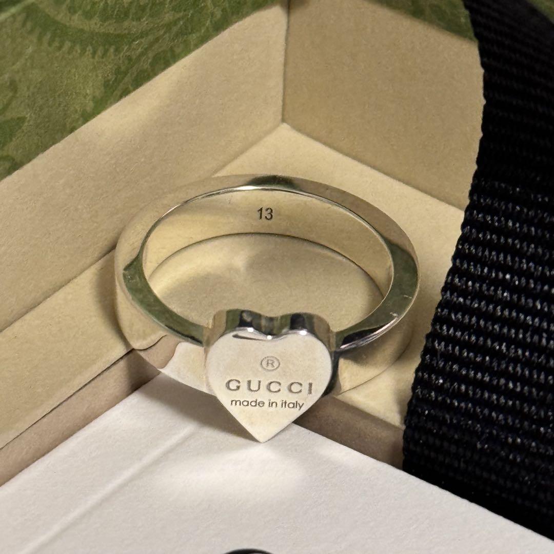 特価商品  S/13号】GUCCI グッチ ハート リング シルバー アクセサリー