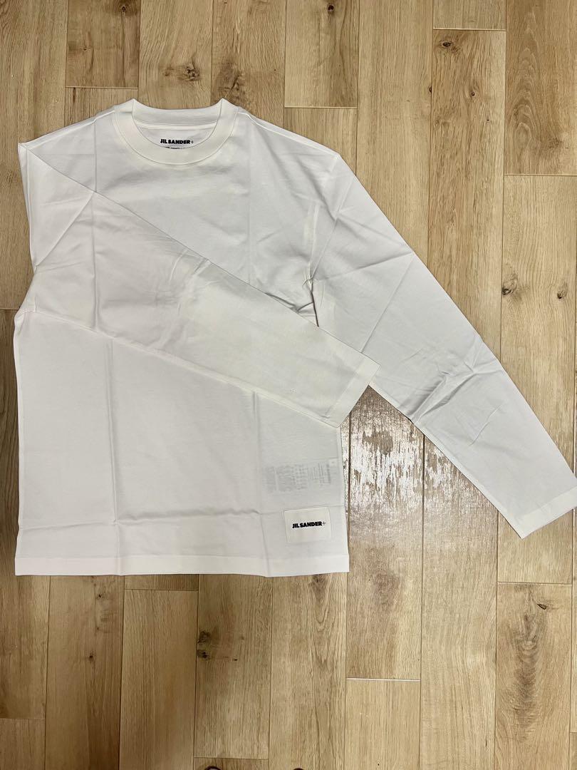 JIL SANDER+ ホワイト 長袖カットソー パックTシャツ 単品 新品