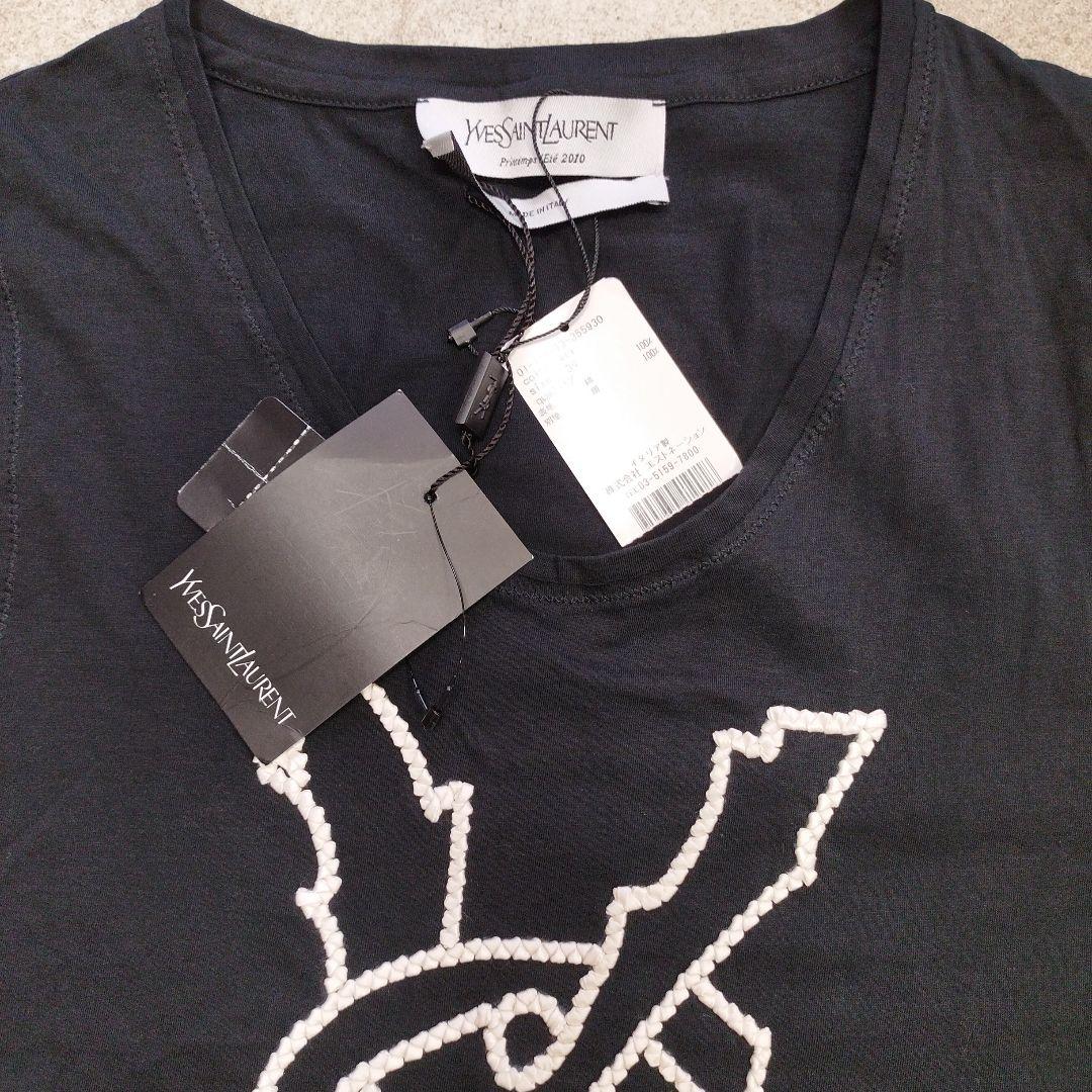 特価品セ 新品タグ付き Yves Saint Laurent ブラック タンクトップ 34 トップス