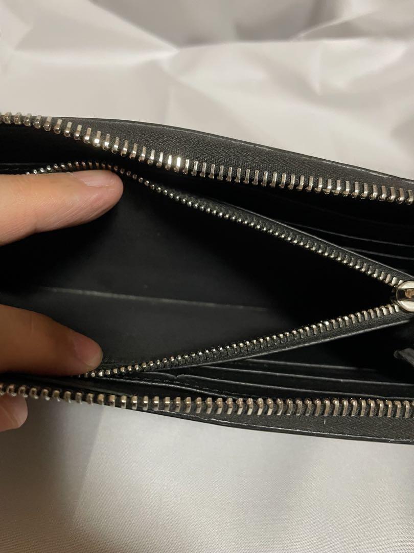 Dior ブラックレザー長財布