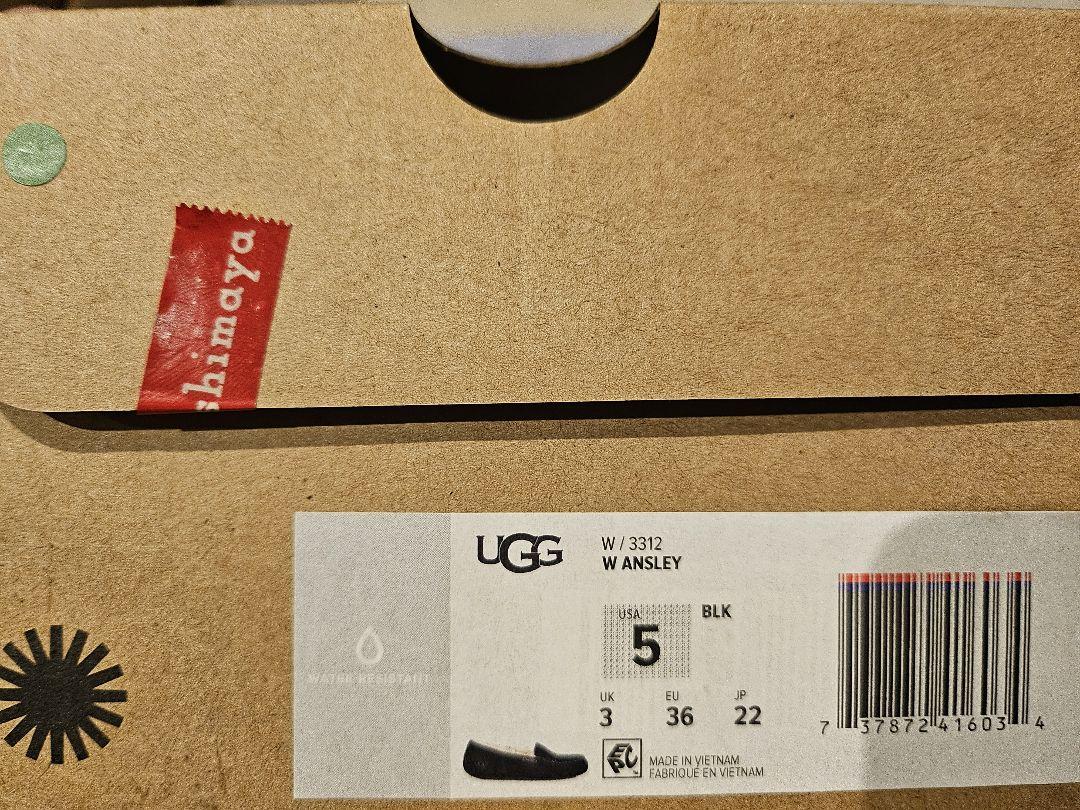 UGG モカシン ブラック 22センチ 新品未使用