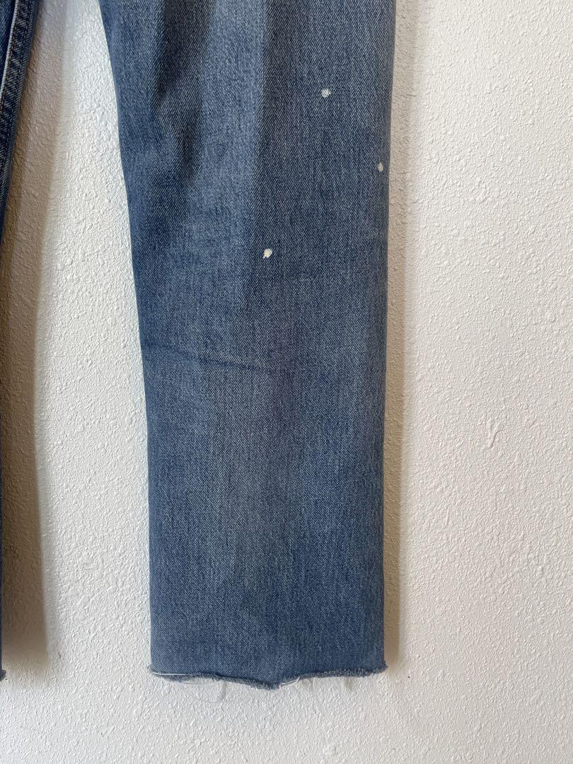 Levi's 501 MADE IN USA ペイント加工デニムパンツ　W31
