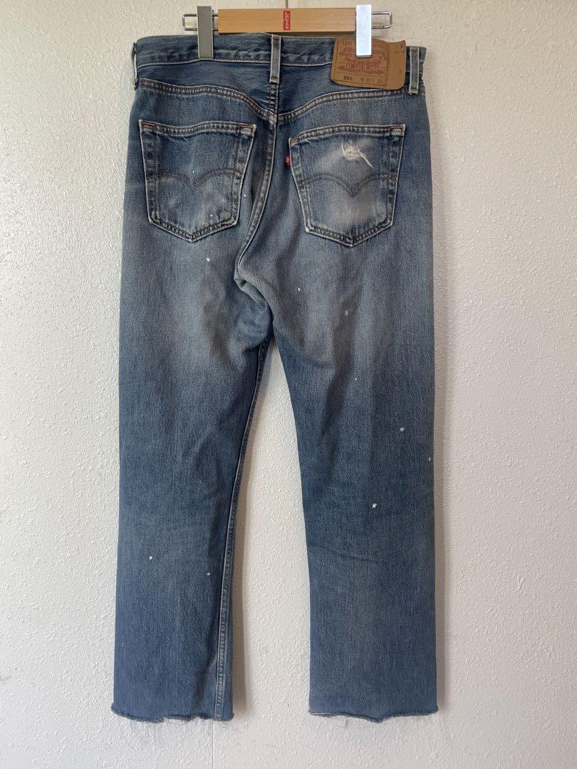 Levi's 501 MADE IN USA ペイント加工デニムパンツ　W31