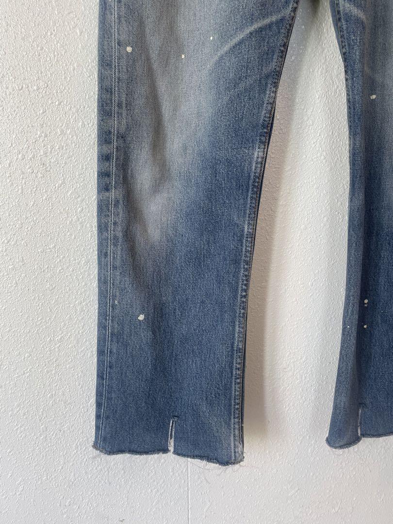 Levi's 501 MADE IN USA ペイント加工デニムパンツ　W31