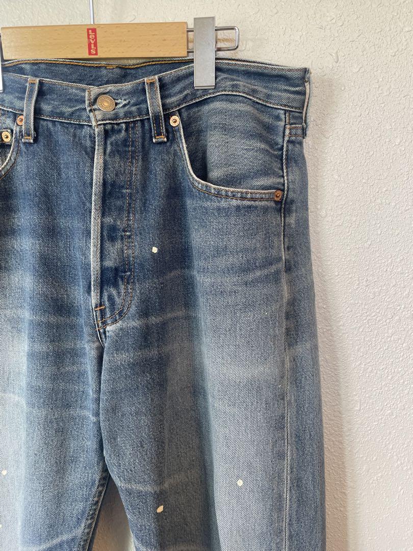 Levi's 501 MADE IN USA ペイント加工デニムパンツ　W31