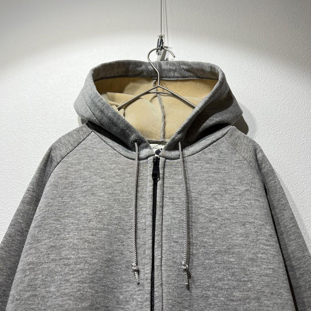 【希少】90s Carhartt ジップパーカー ビッグシルエット グレー M