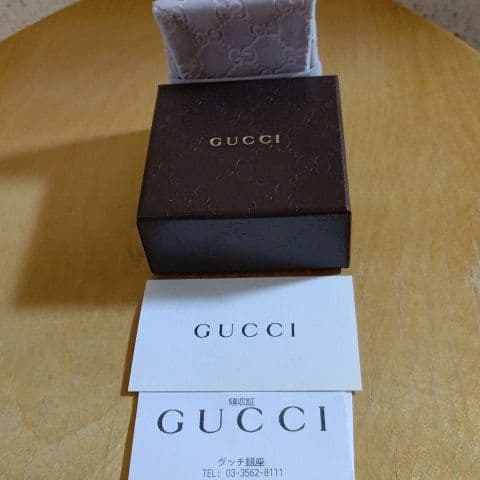 GUCCIメンズリング19号サイズ【新品同様】【超美品】【着画あり】 【楽