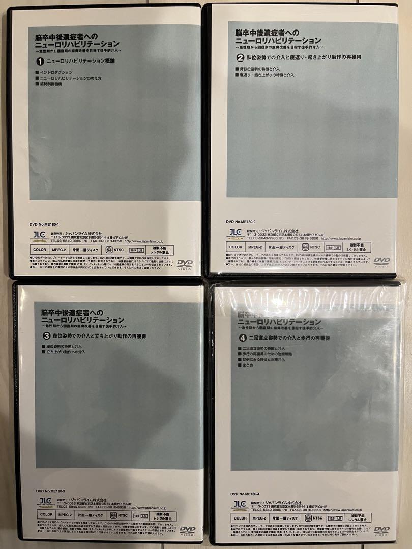 脳卒中後遺症者へのニューロリハビリテーション 【全4巻】ME180-S