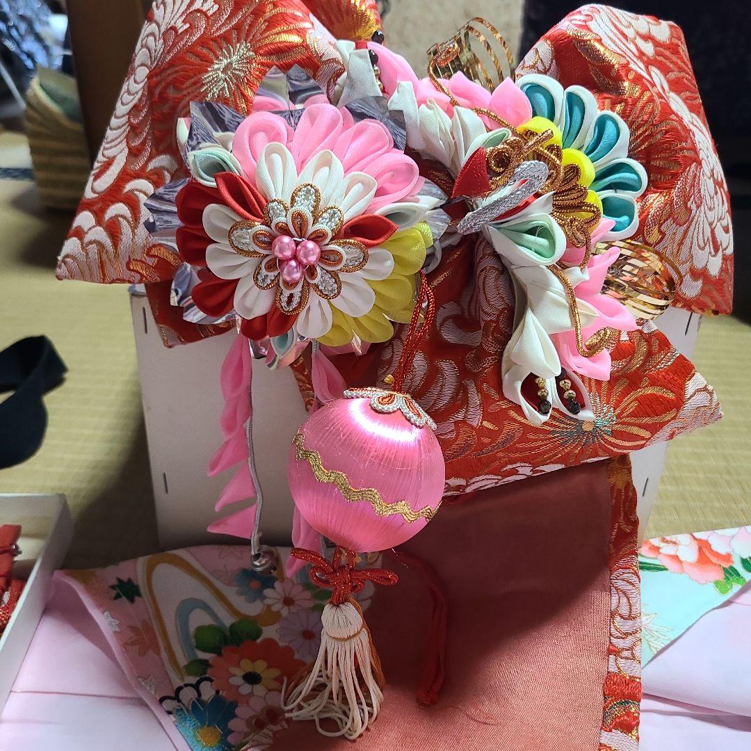 昭和レトロ！七五三着物、帯、小物 フルセット 七五三高級 7歳女の子