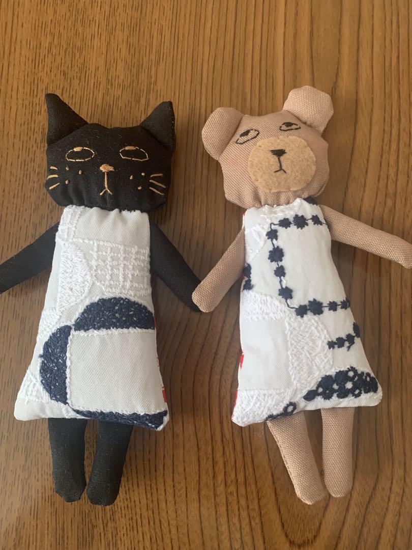 ミナペルホネン ハンドメイド くま&ねこ ハンドメイドミナペルホネン ぬいぐるみくまさん - メルカリ