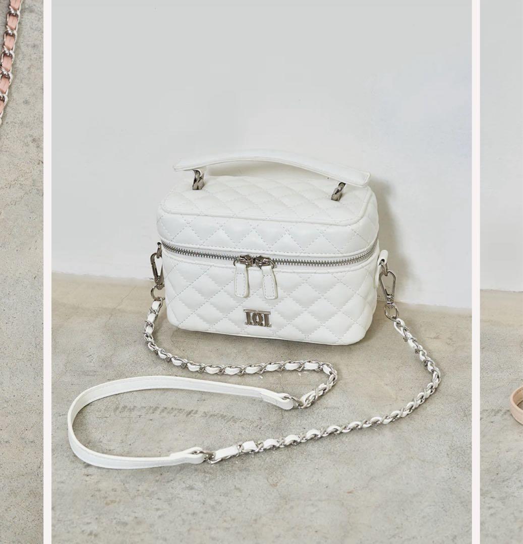 キルティングショルダーミニバッグ WHT ホワイト WHITE 白