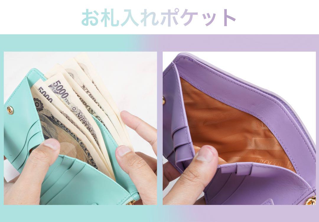 【新品未使用品♡】クロコダイル 二つ折り クロコダイル  ウォレット ブラウン