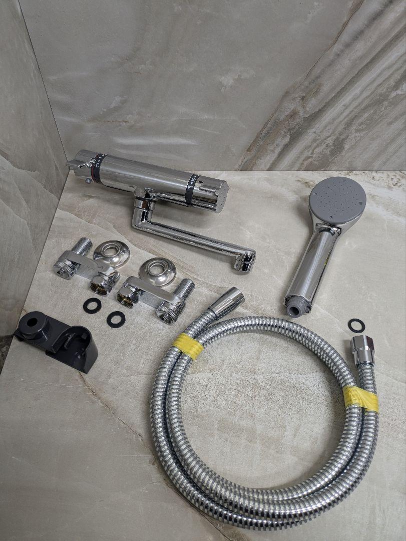 KVK 壁付サーモスタット混合水栓 KF800 スパウト170 浴室 シャワー①