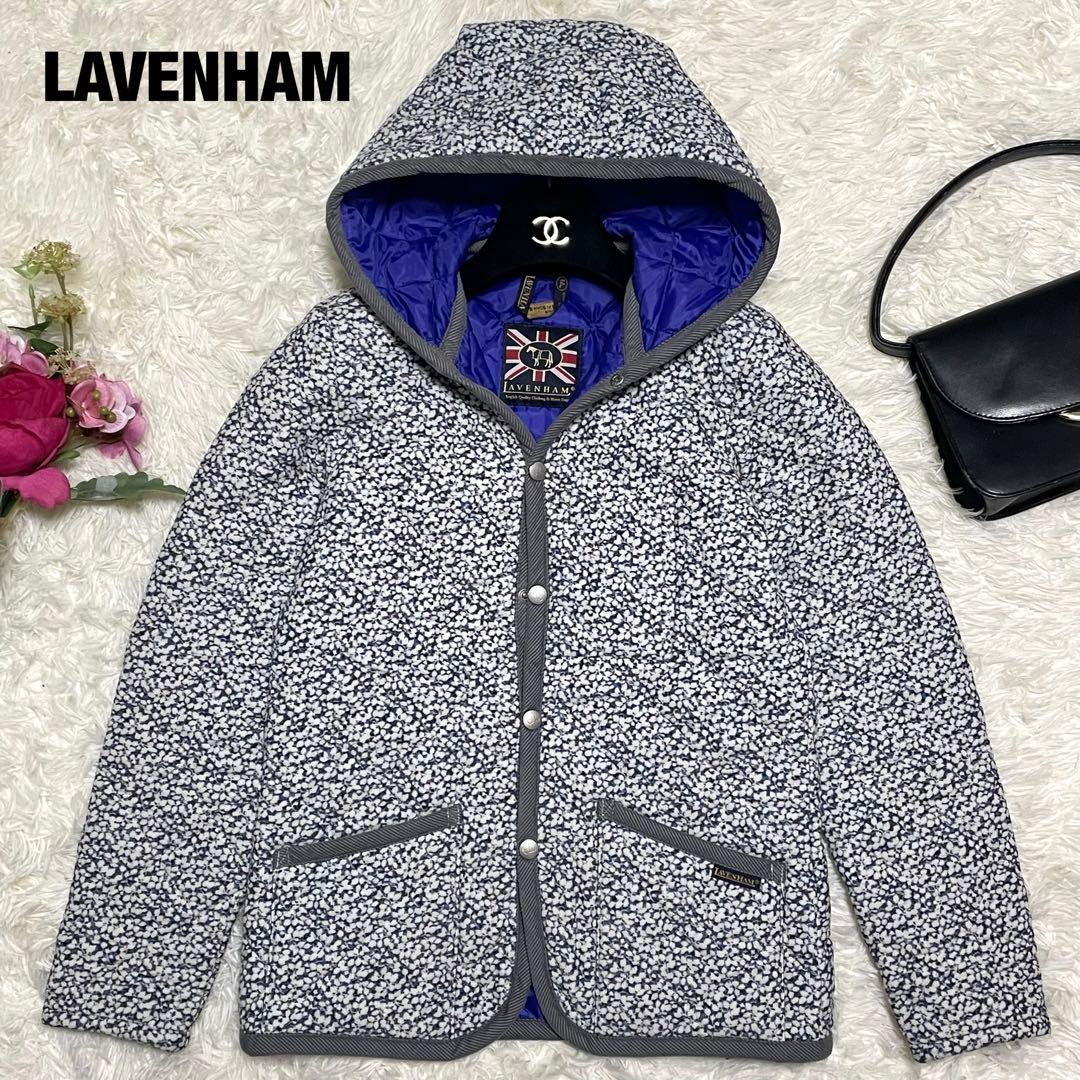 ラベンハム ブルゾン リバティコラボ 花柄 コーデュロイ 36S LAVENHAM